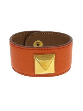 Hermes Medallion Bracelet S From A Leather